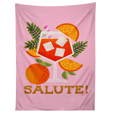 Jessica Molina Orange Spritz Tapestry