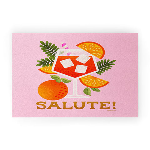 Jessica Molina Orange Spritz Welcome Mat