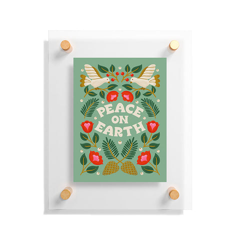 Jessica Molina Peace on Earth I Floating Acrylic Print