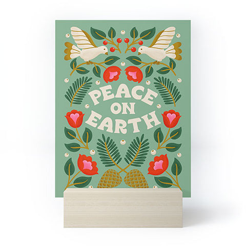 Jessica Molina Peace on Earth I Mini Art Print