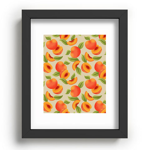 Jessica Molina Peach Pattern Recessed Framing Rectangle