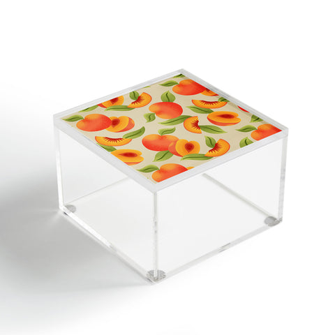 Jessica Molina Peach Pattern Acrylic Box