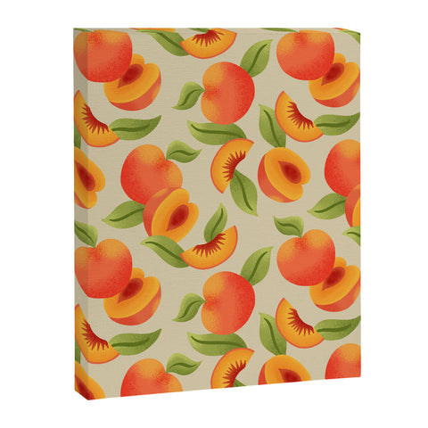 Jessica Molina Peach Pattern Art Canvas