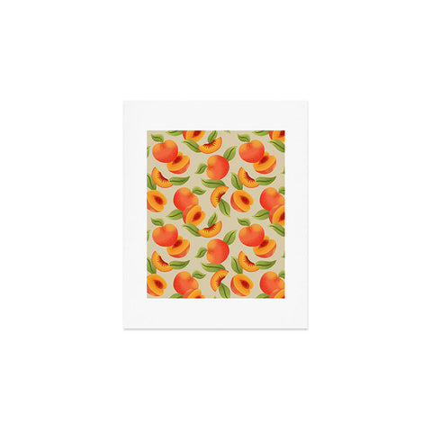 Jessica Molina Peach Pattern Art Print