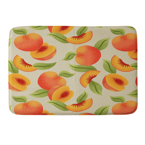 Jessica Molina Peach Pattern Memory Foam Bath Mat
