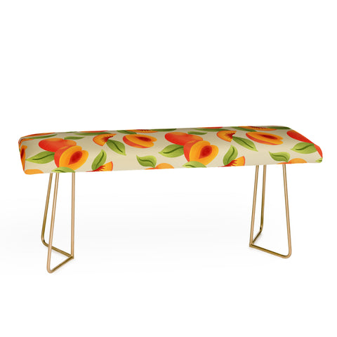 Jessica Molina Peach Pattern Bench