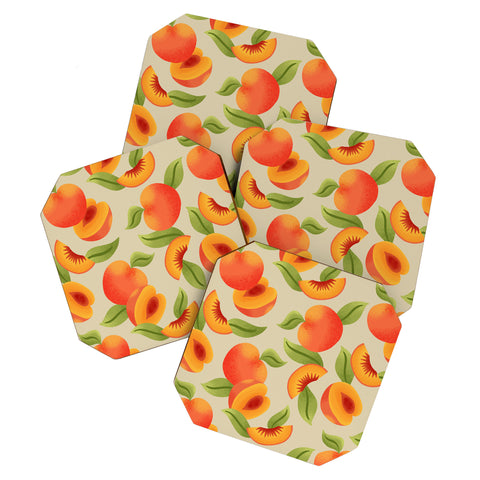 Jessica Molina Peach Pattern Coaster Set