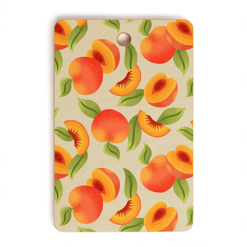 Jessica Molina Peach Pattern Cutting Board Rectangle