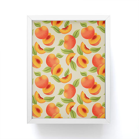 Jessica Molina Peach Pattern Framed Mini Art Print