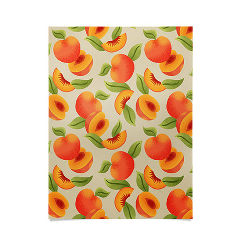 Jessica Molina Peach Pattern Poster
