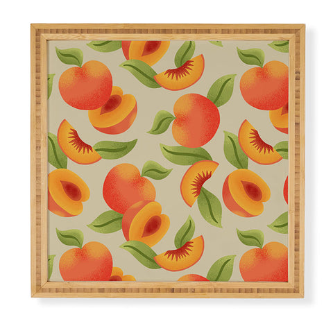 Jessica Molina Peach Pattern Framed Wall Art