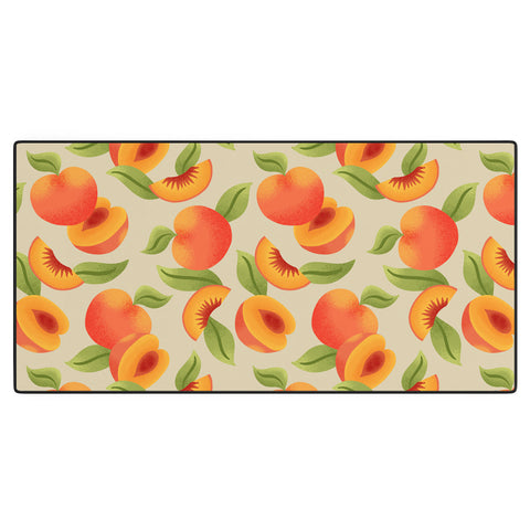 Jessica Molina Peach Pattern Desk Mat