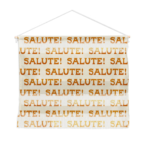 Jessica Molina Salute Gold Pattern on Cream Wall Hanging Landscape