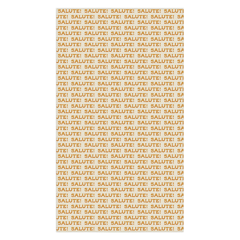 Jessica Molina Salute Gold Pattern on Cream Tablecloth