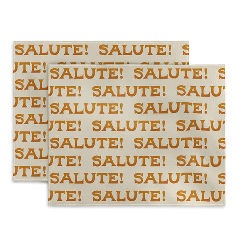 Jessica Molina Salute Gold Pattern on Cream Placemat