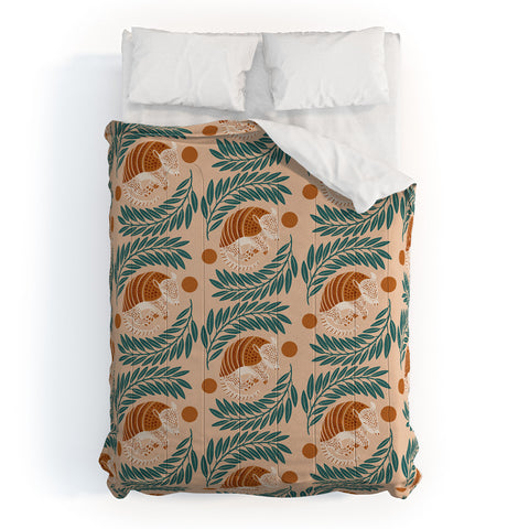 Jessica Molina Sleepy Armadillo Burnt Orange Comforter