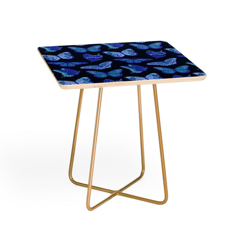 Jessica Molina Texas Butterflies Blue on Navy Side Table