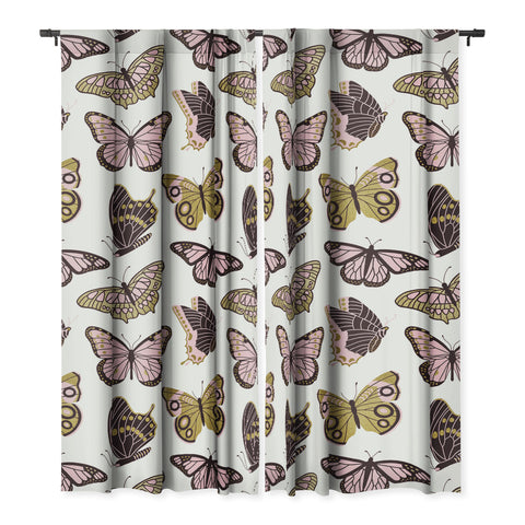 Jessica Molina Texas Butterflies Blush and Gold Blackout Non Repeat