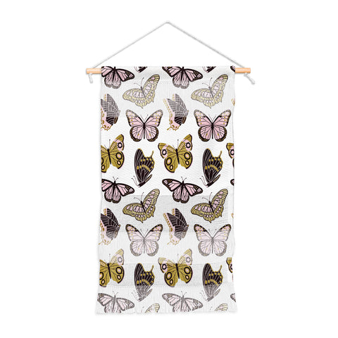 Jessica Molina Texas Butterflies Blush and Gold Wall Hanging Portrait