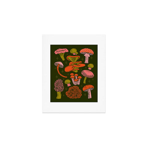Jessica Molina Texas Mushrooms Bright Multi Art Print