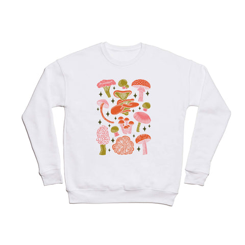 Jessica Molina Texas Mushrooms Bright Multi Crewneck Sweatshirt