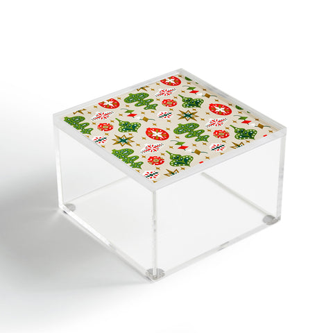 Jessica Molina Vintage Christmas Ornaments Acrylic Box