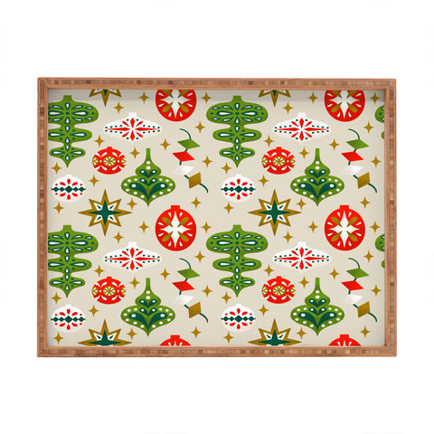 Jessica Molina Vintage Christmas Ornaments Rectangular Tray