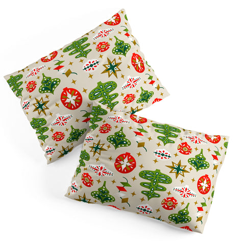 Jessica Molina Vintage Christmas Ornaments Pillow Shams