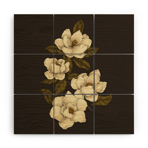 Jessica Roux Magnolias 2 Wood Wall Mural