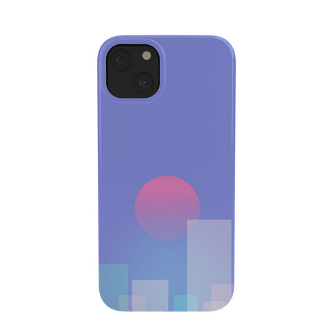 Jimmy Tan Abstract geometric pixel city Phone Case