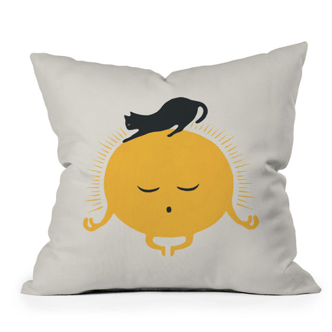 Jimmy Tan Good Meowing 8 soulmate sun me Outdoor Throw Pillow