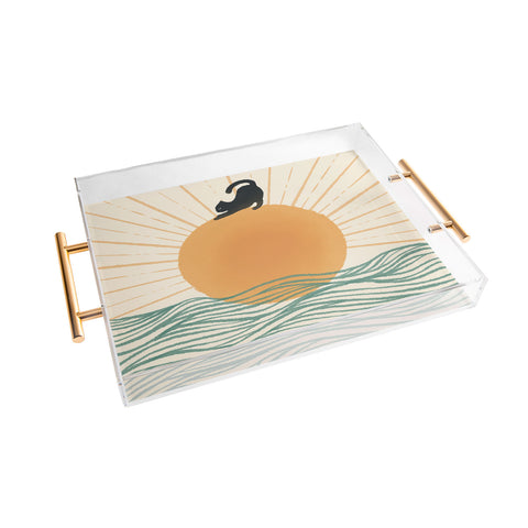 Jimmy Tan Good Morning Meow 7 Sunny Day Acrylic Tray