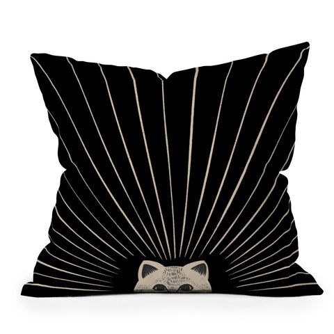 Jimmy Tan Good Morning son Kitty 2 Outdoor Throw Pillow