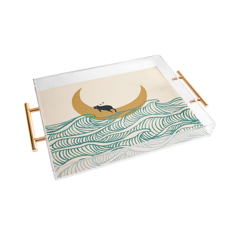 Jimmy Tan Good Night Meow 1 Acrylic Tray