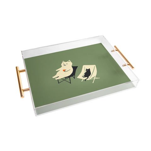 Jimmy Tan Happy go Lucky Cat Acrylic Tray