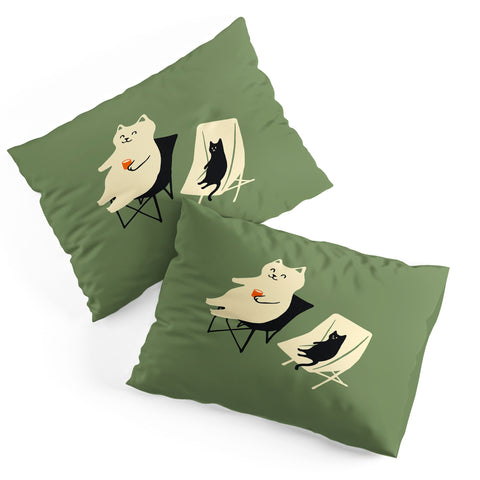 Jimmy Tan Happy go Lucky Cat Pillow Shams