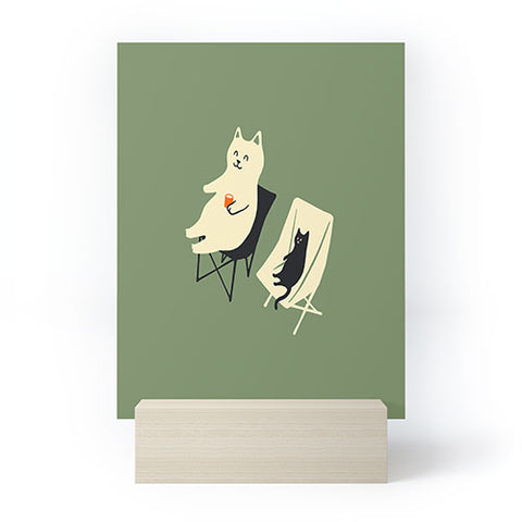 Jimmy Tan Happy go Lucky Cat Mini Art Print