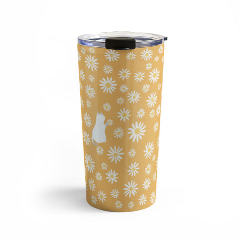 Jimmy Tan Hidden cat 44 flowers fall Travel Mug