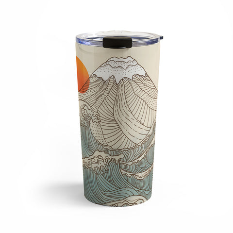 Jimmy Tan Mount Fuji the great wave Travel Mug