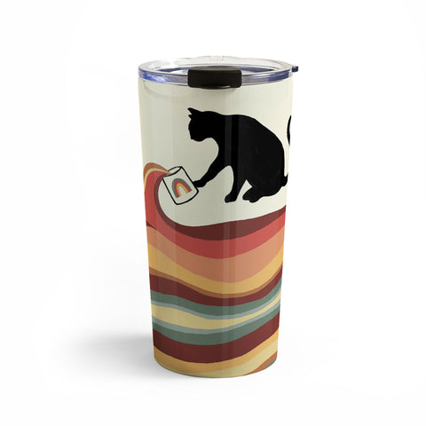 Jimmy Tan Rainbow cat 1 coffee milk drop Travel Mug