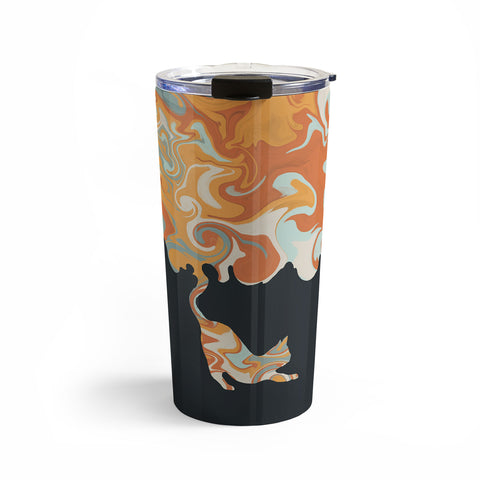 Jimmy Tan Rainbow cat 4 yoga meow Travel Mug
