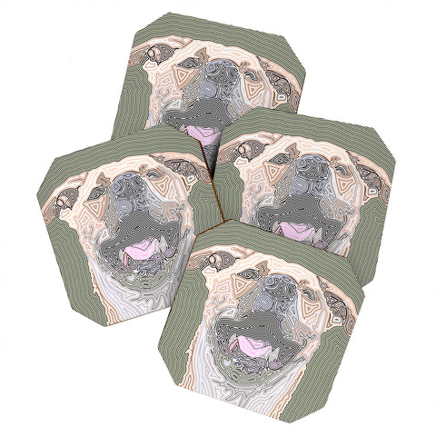 John Turner Jr Dog 1 W Coaster Set