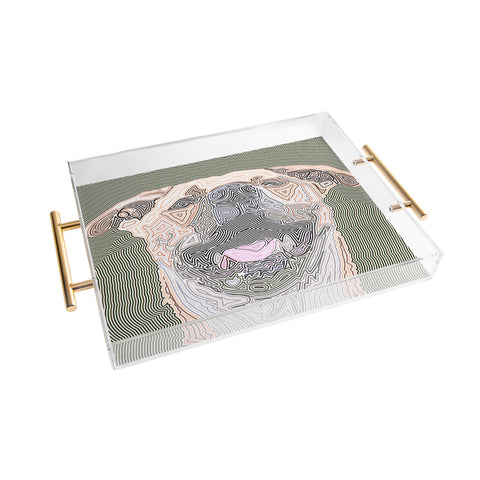 John Turner Jr Dog 1 W Acrylic Tray