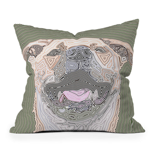 John Turner Jr Dog 1 W Outdoor Throw Pillow