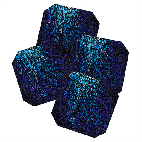 John Turner Jr Jellyfish B Coaster Set