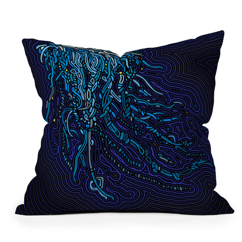 John Turner Jr Jellyfish B Outdoor Throw Pillow