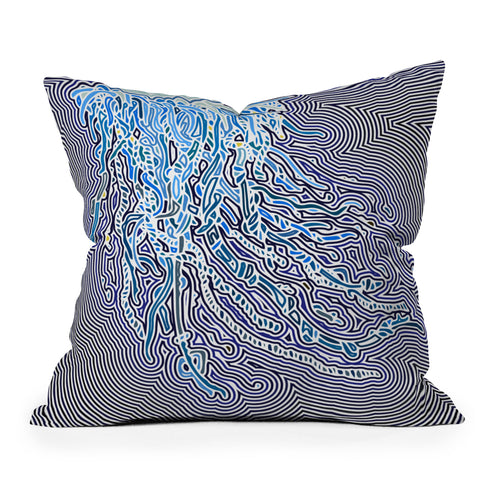 John Turner Jr Jellyfish W Outdoor Throw Pillow