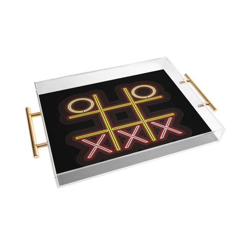 John Turner Jr Text 1 Tic Tac Toe Acrylic Tray
