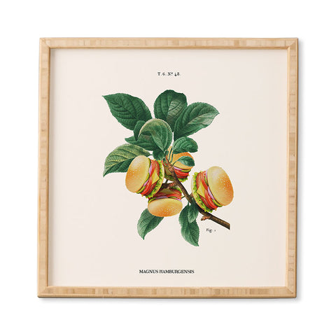 Jonas Loose BURGER PLANT Framed Wall Art