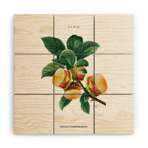 Jonas Loose BURGER PLANT Wood Wall Mural
